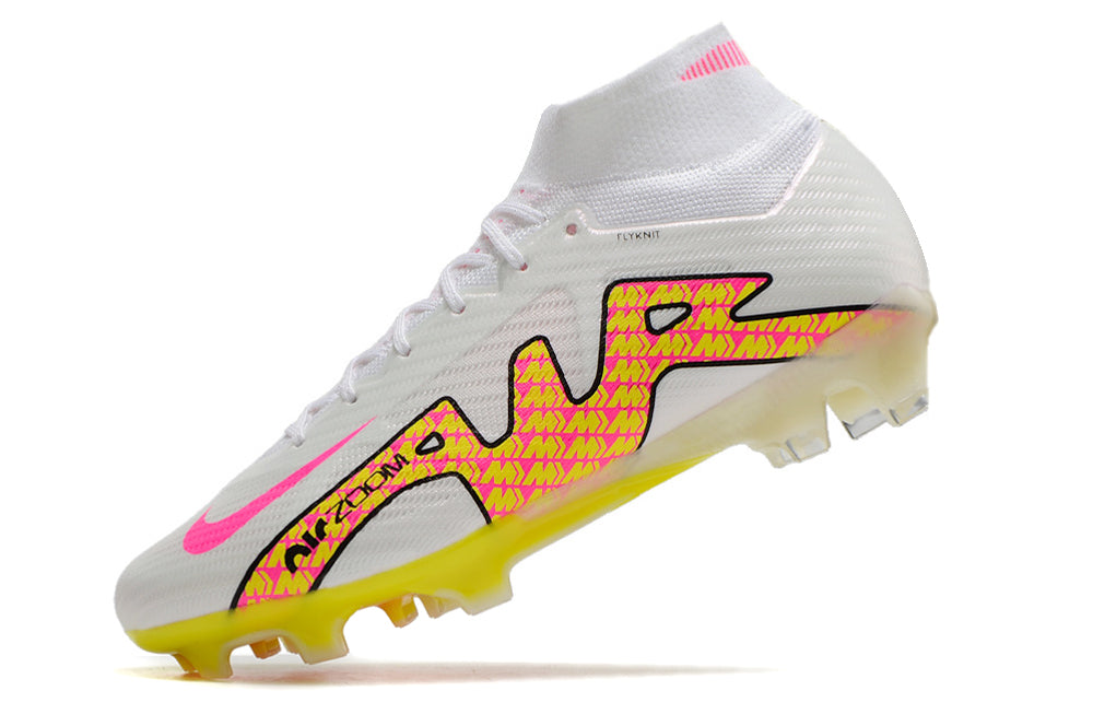Nike Air Zoom Mercurial Superfly XV Elite Botinhas Branca Rosa