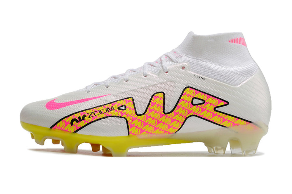 Nike Air Zoom Mercurial Superfly XV Elite Botinhas Branca Rosa