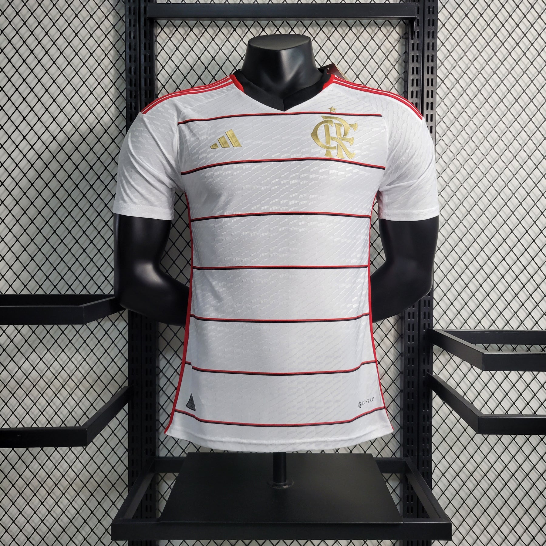 Camisa Flamengo II 23/24 Adidas - Branco - Masculino Jogador