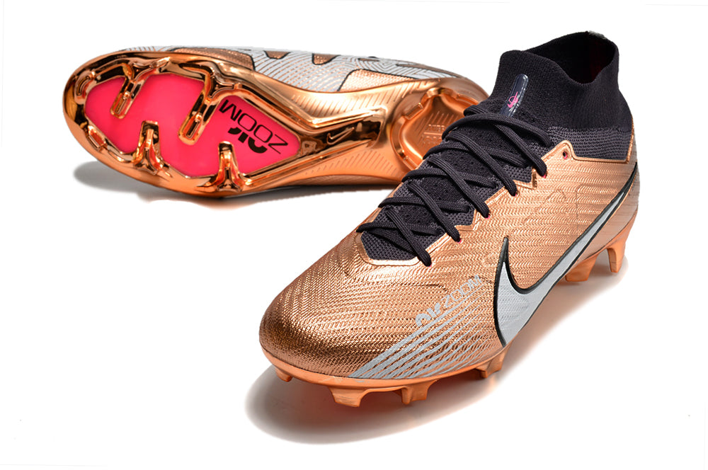 Nike Air Zoom Mercurial Superfly XV Elite Botinha Dourada