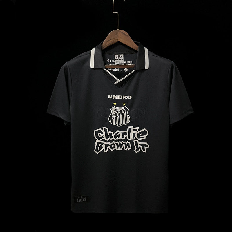 Camisa Santos Charlie Brown JR Preta