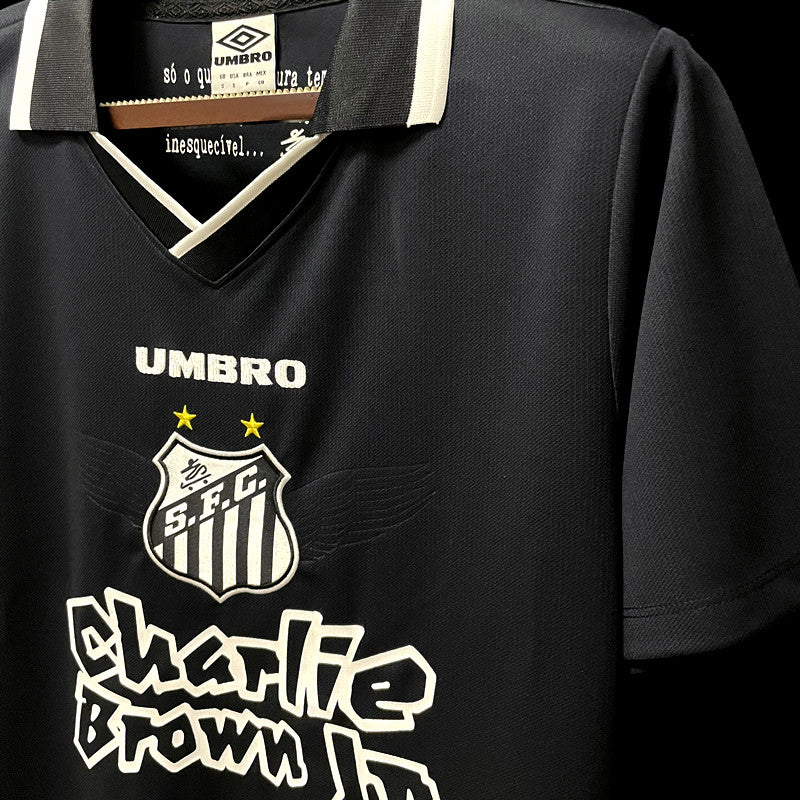 Camisa Santos Charlie Brown JR Preta