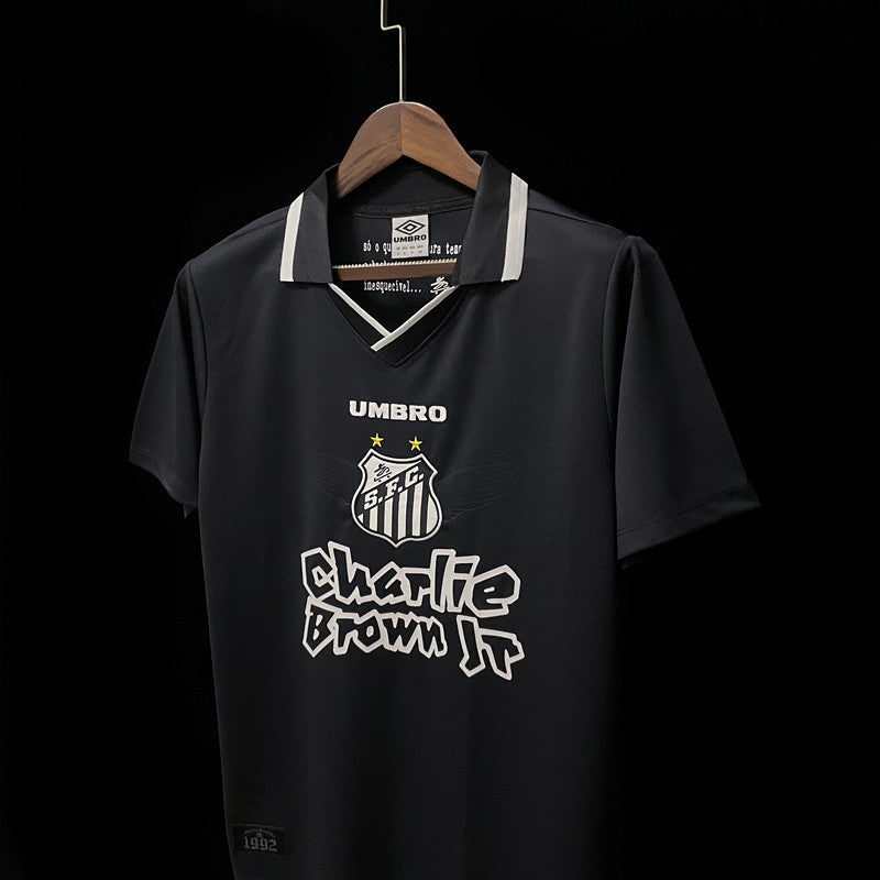 Camisa Santos Charlie Brown JR Preta
