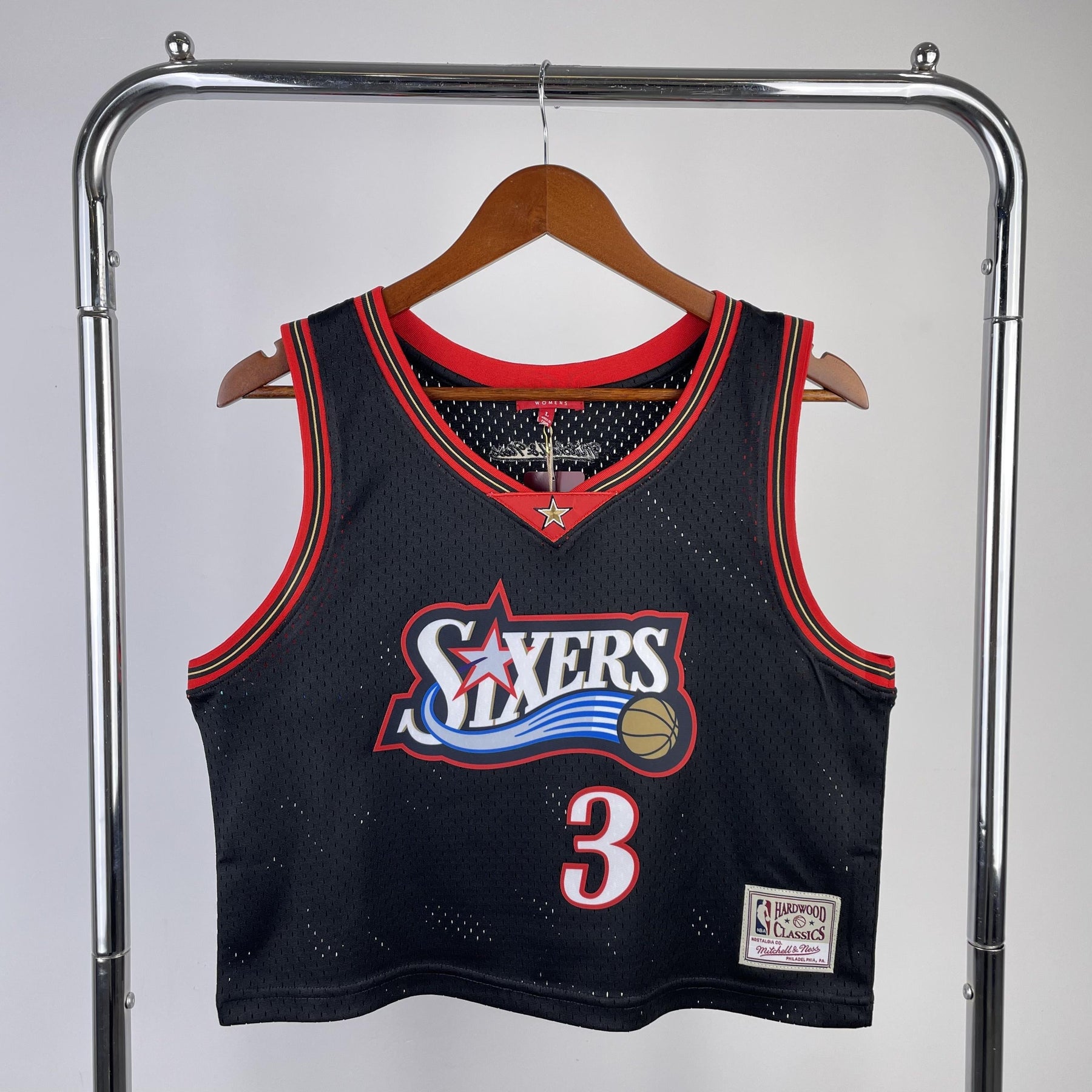 Regata Cropped Allen Iverson Philladelphia 76ers Mitchell & Ness Hardwood Classics