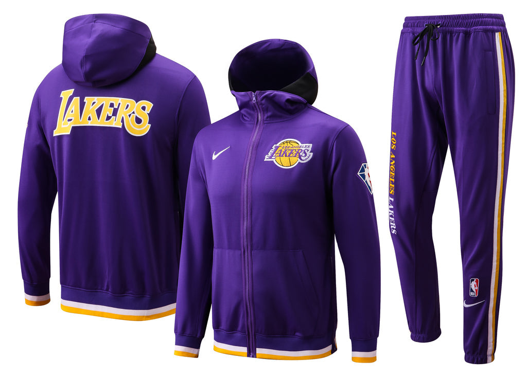 Conjunto Agasalho- Nike NBA Thermaflex - Los Angeles Lakers - 75 Anos