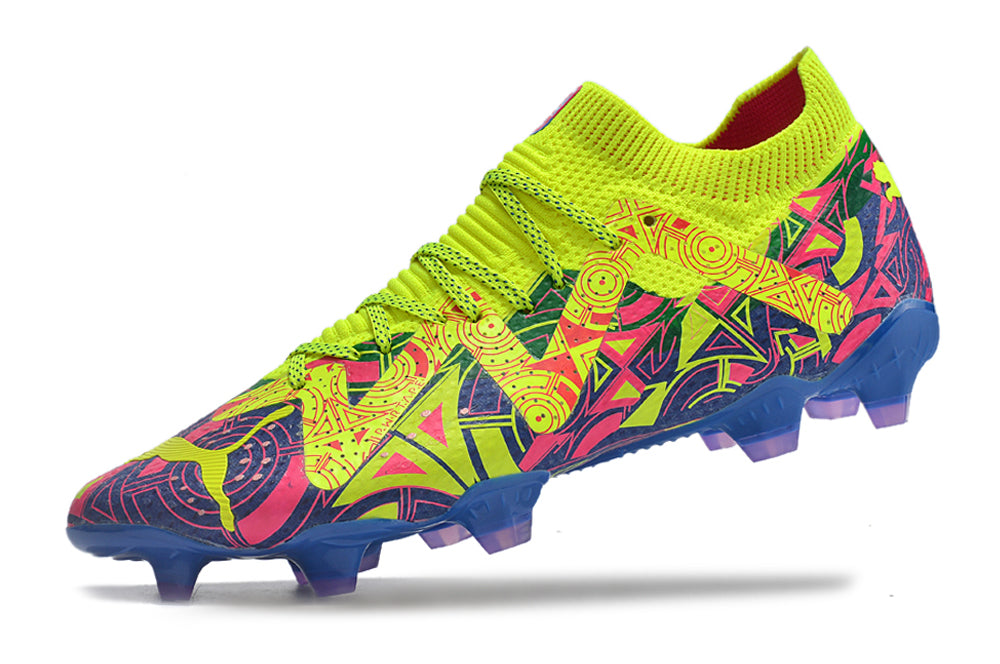 Puma Future Ultimate Energy Campo - Amarelo e Azul