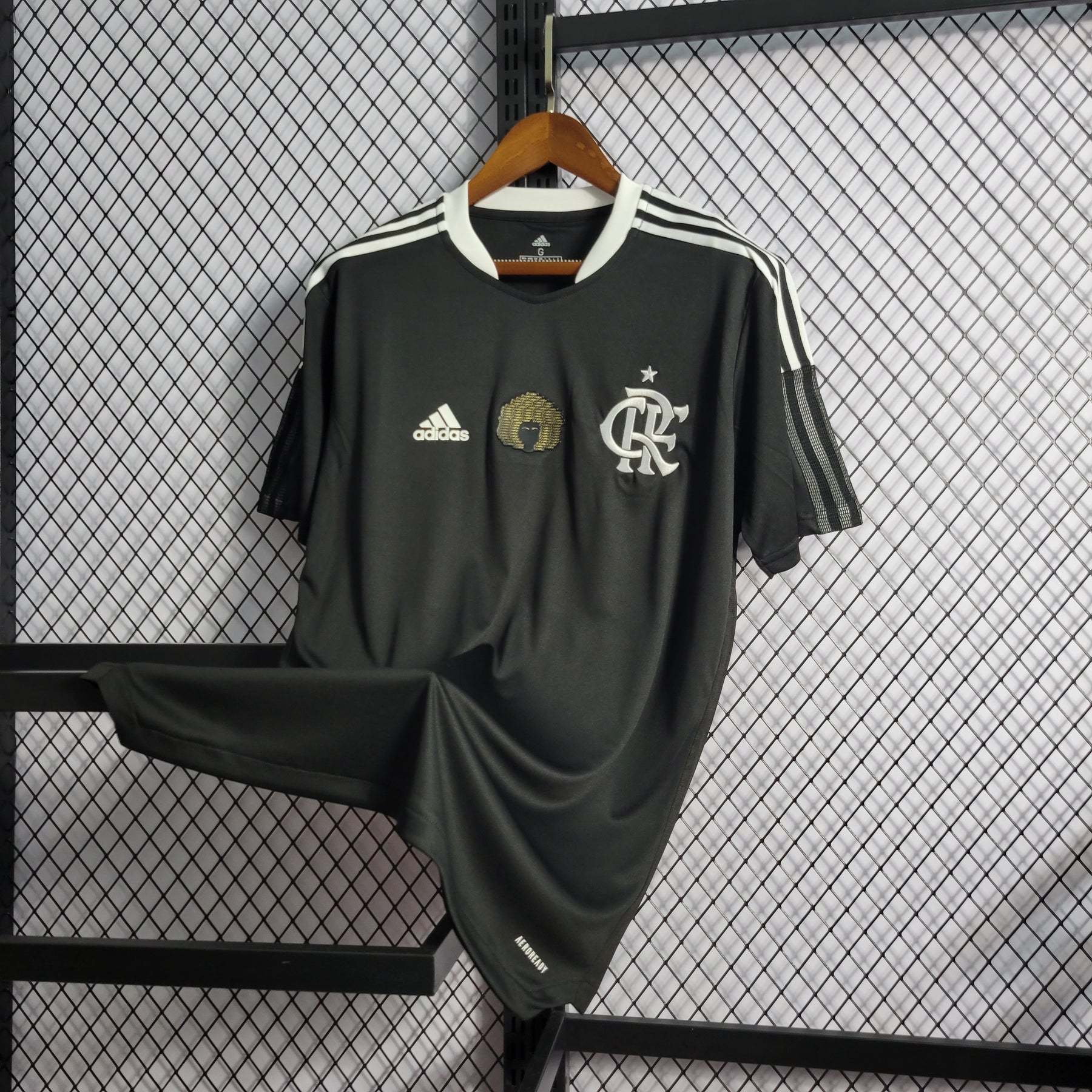 Camisa Flamengo Consciência Negra 21/22 Adidas - Preto