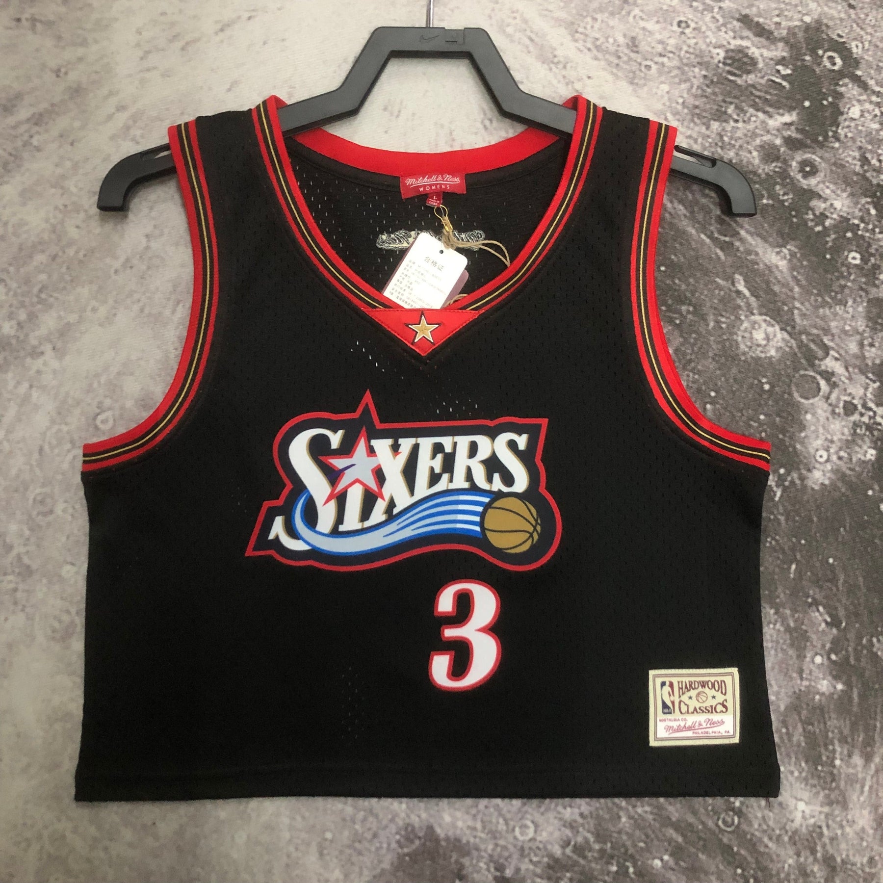 Regata Cropped Allen Iverson Philladelphia 76ers Mitchell & Ness Hardwood Classics