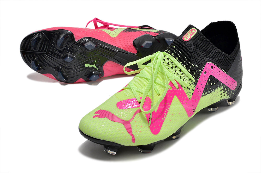 Puma Future Ultimate Tricks Campo - Verde e Rosa