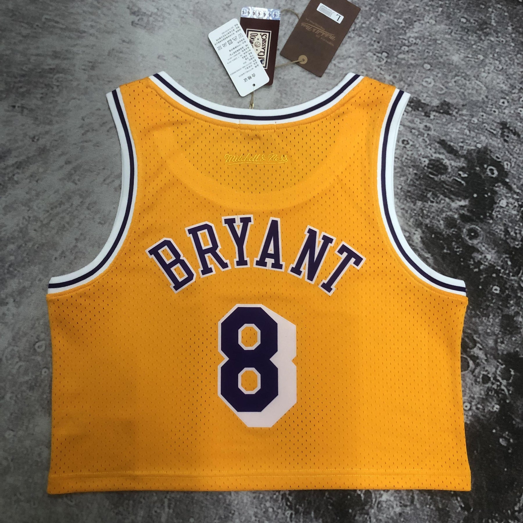 Regata Cropped Kobe Bryant Los Angeles Lakers Mitchell & Ness Hardwood Classics