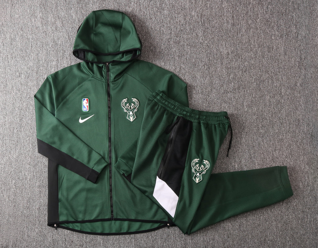 Conjunto Agasalho - Nike Thermaflex Showtime - Milwaulkee Bucks