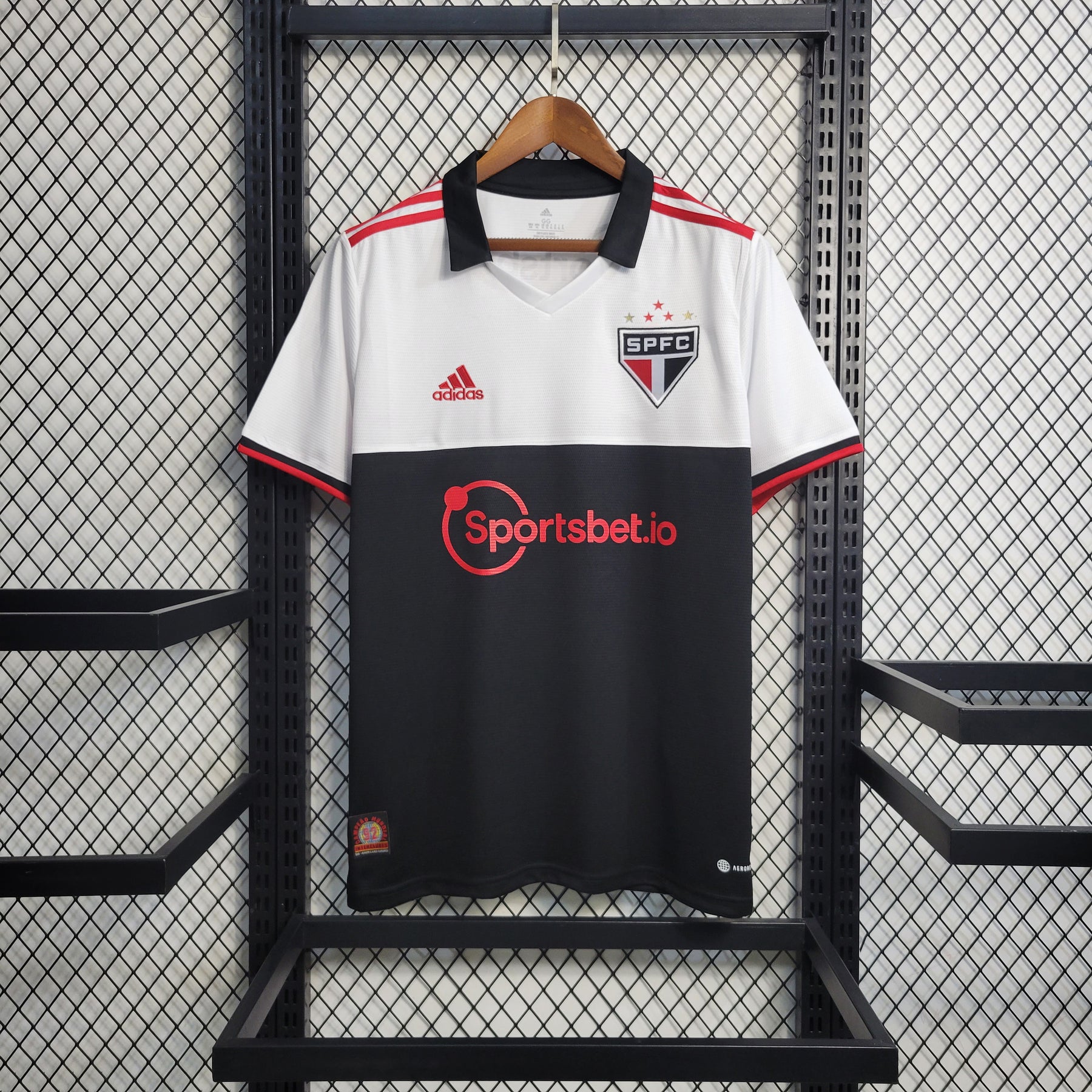 Camisa São Paulo III 22/23 Adidas - Branco e Preto