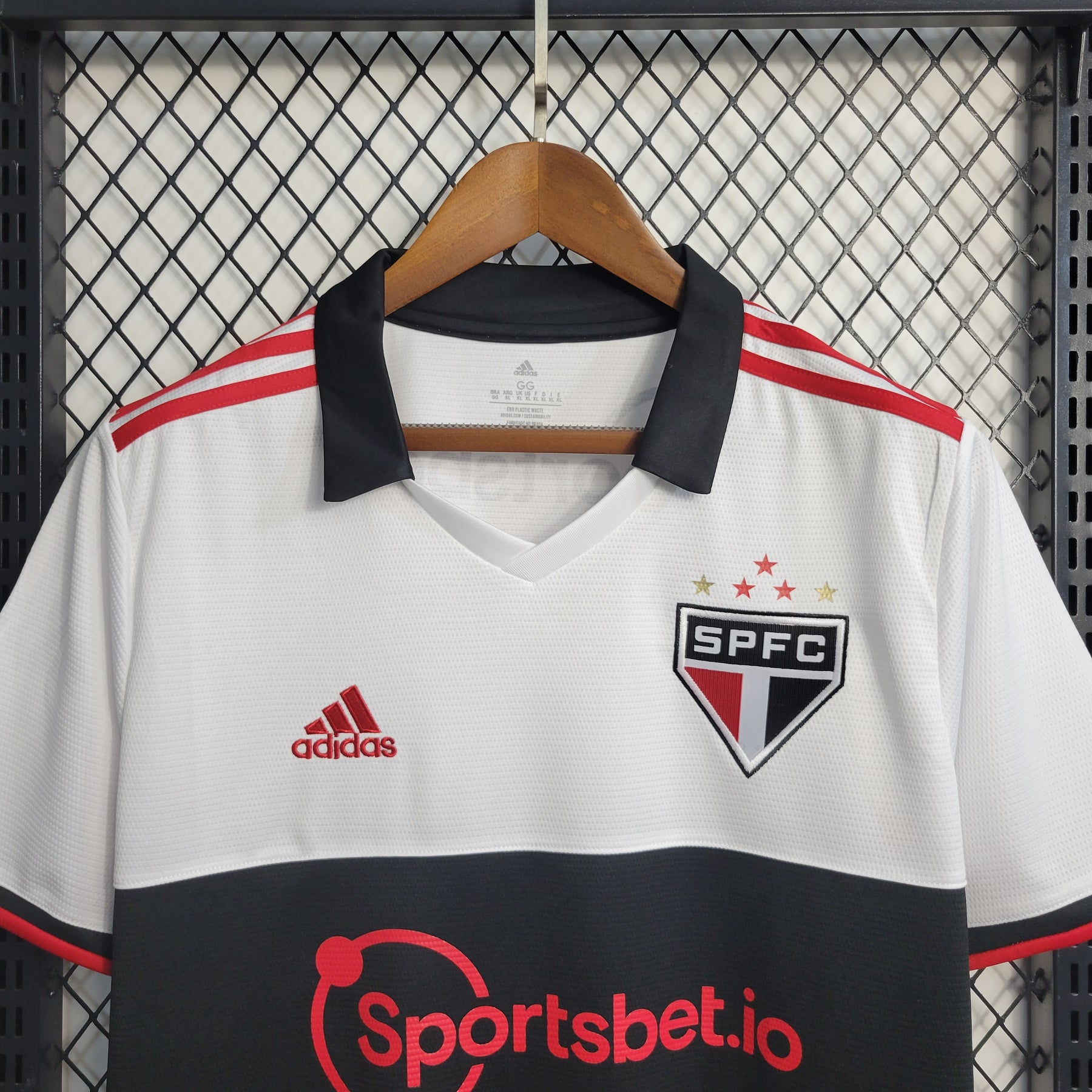 Camisa São Paulo III 22/23 Adidas - Branco e Preto