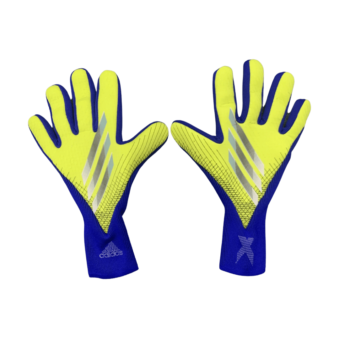 Luva de Goleiro Adidas Predator X Pro Amarelo e Azul