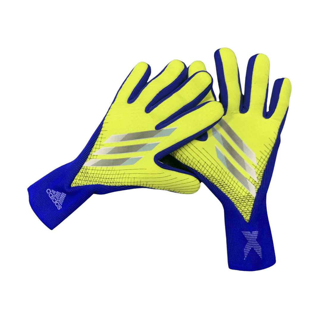 Luva de Goleiro Adidas Predator X Pro Amarelo e Azul