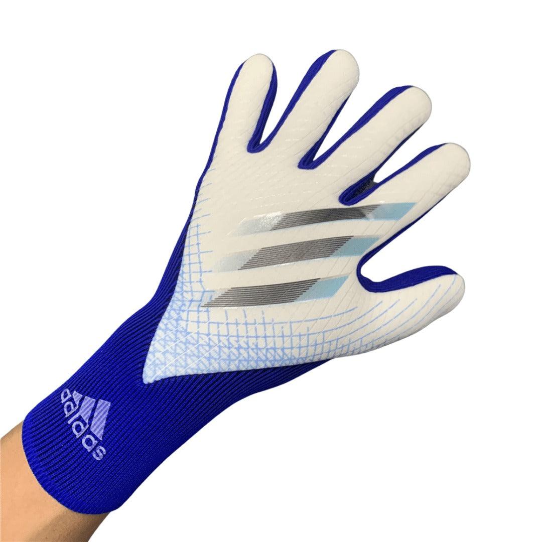 Luva de Goleiro Adidas Predator X Pro Branco e Azul