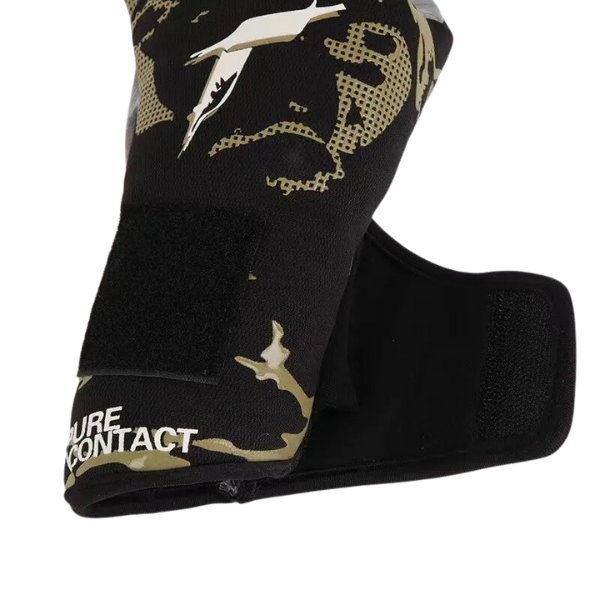 Luva de Goleiro Reusch Preta e Amarela