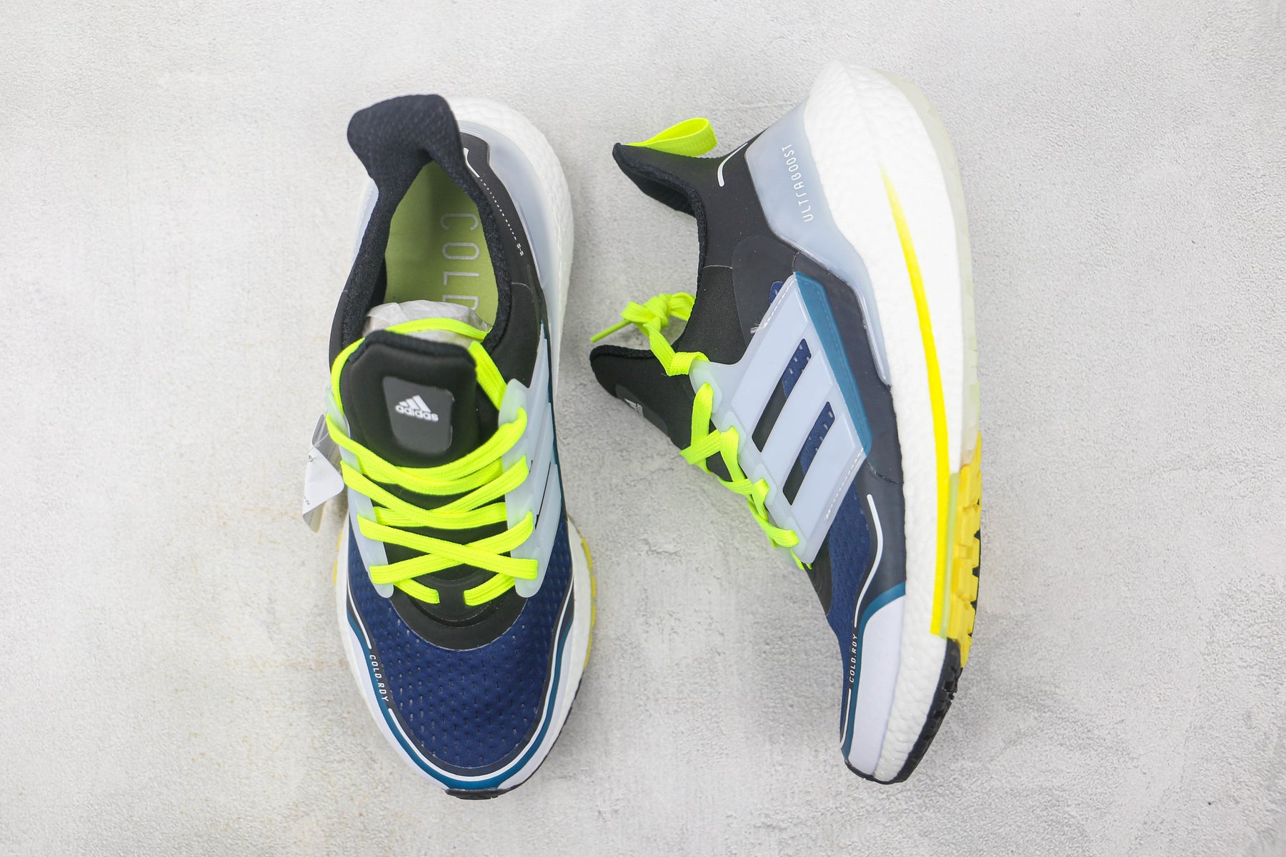 Tênis Adidas Ultra Boost 21 Navy White Yellow
