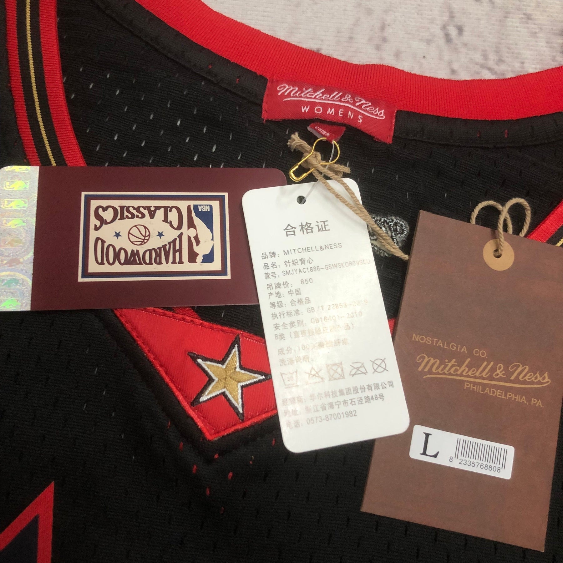 Regata Cropped Allen Iverson Philladelphia 76ers Mitchell & Ness Hardwood Classics