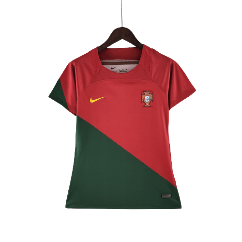 Camisa Feminina Portugal 22/23 Nike - Vinho e Verde