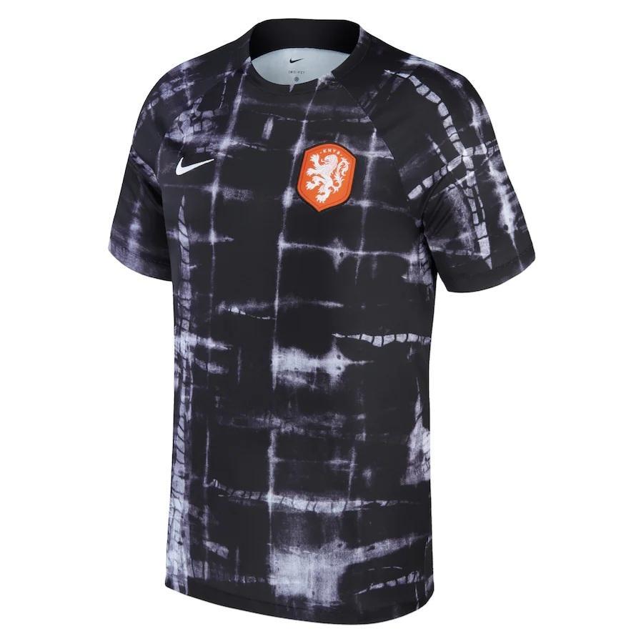 Camisa Pré-jogo Seleção Holanda 22/23 Nike - Preto