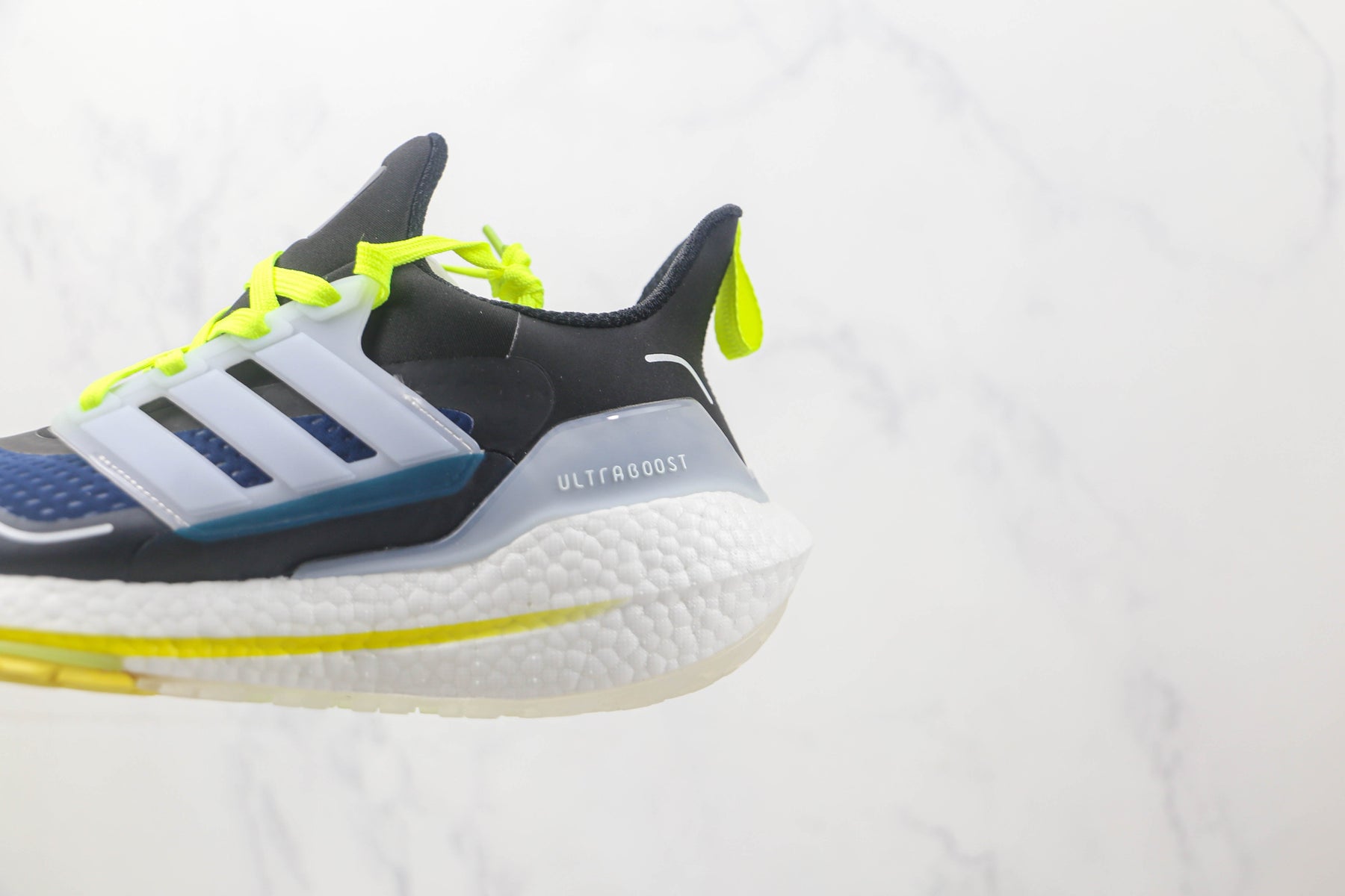 Tênis Adidas Ultra Boost 21 Navy White Yellow