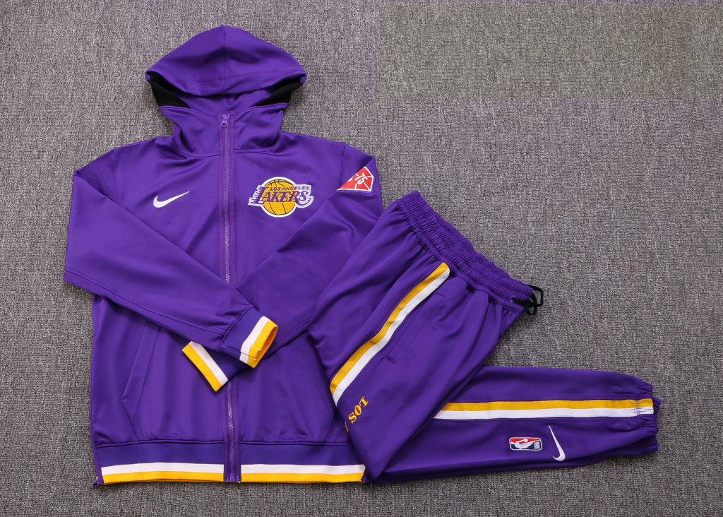 Conjunto Agasalho- Nike NBA Thermaflex - Los Angeles Lakers - 75 Anos