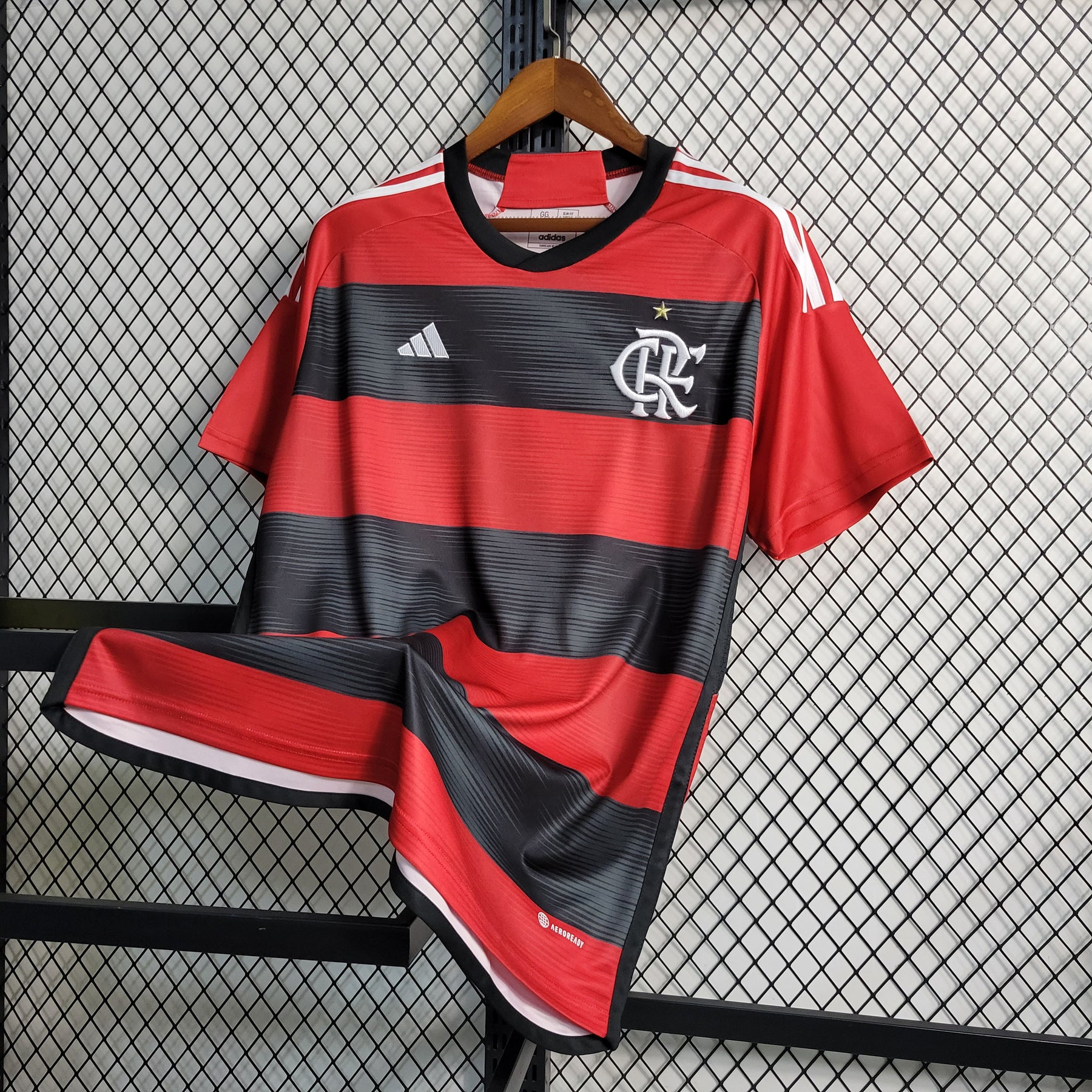 Camisa Flamengo I 22/23 Adidas - Rubro Negro