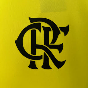 Camisa do Flamengo Pré Jogo 24/25 - Amarela com CInza