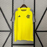 Camisa do Flamengo Pré Jogo 24/25 - Amarela com CInza
