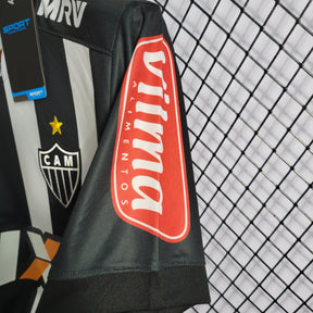 Camisa Atlético MG Retrô 20162017 Preta e Branca - Dry World