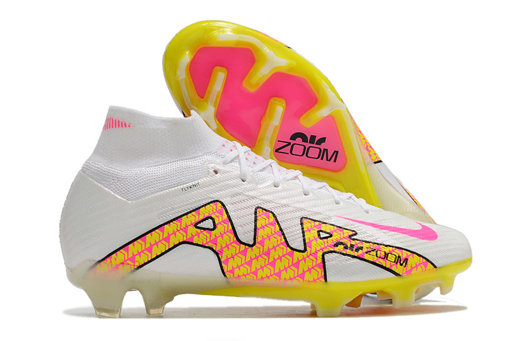Nike Air Zoom Mercurial Superfly XV Elite Botinhas Branca Rosa