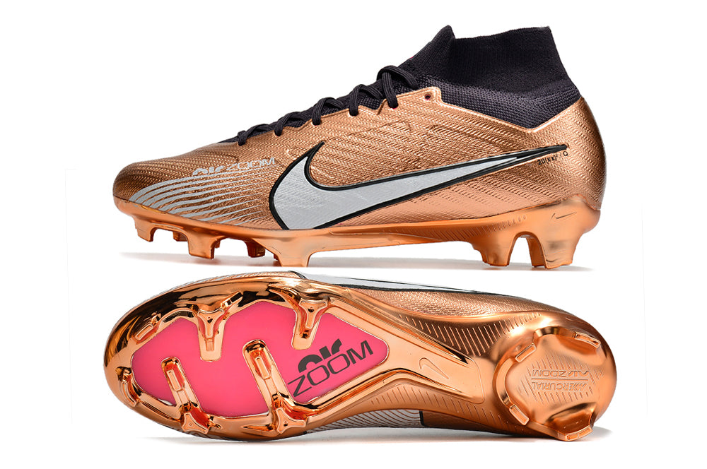 Nike Air Zoom Mercurial Superfly XV Elite Botinha Dourada