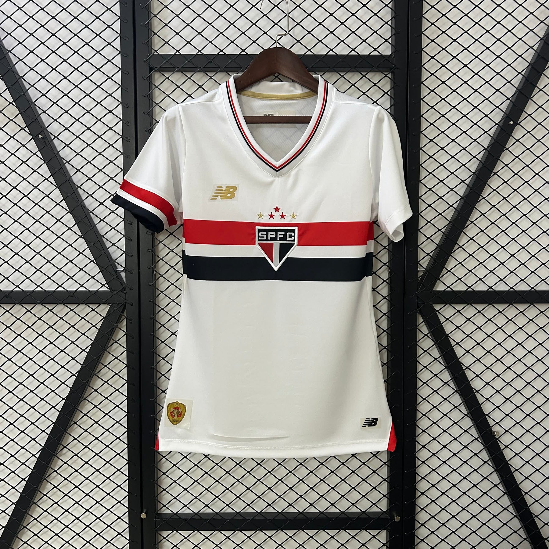 Camisa Feminina São Paulo I 22/23 New balance - Branco