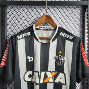 Camisa Atlético MG Retrô 20162017 Preta e Branca - Dry World
