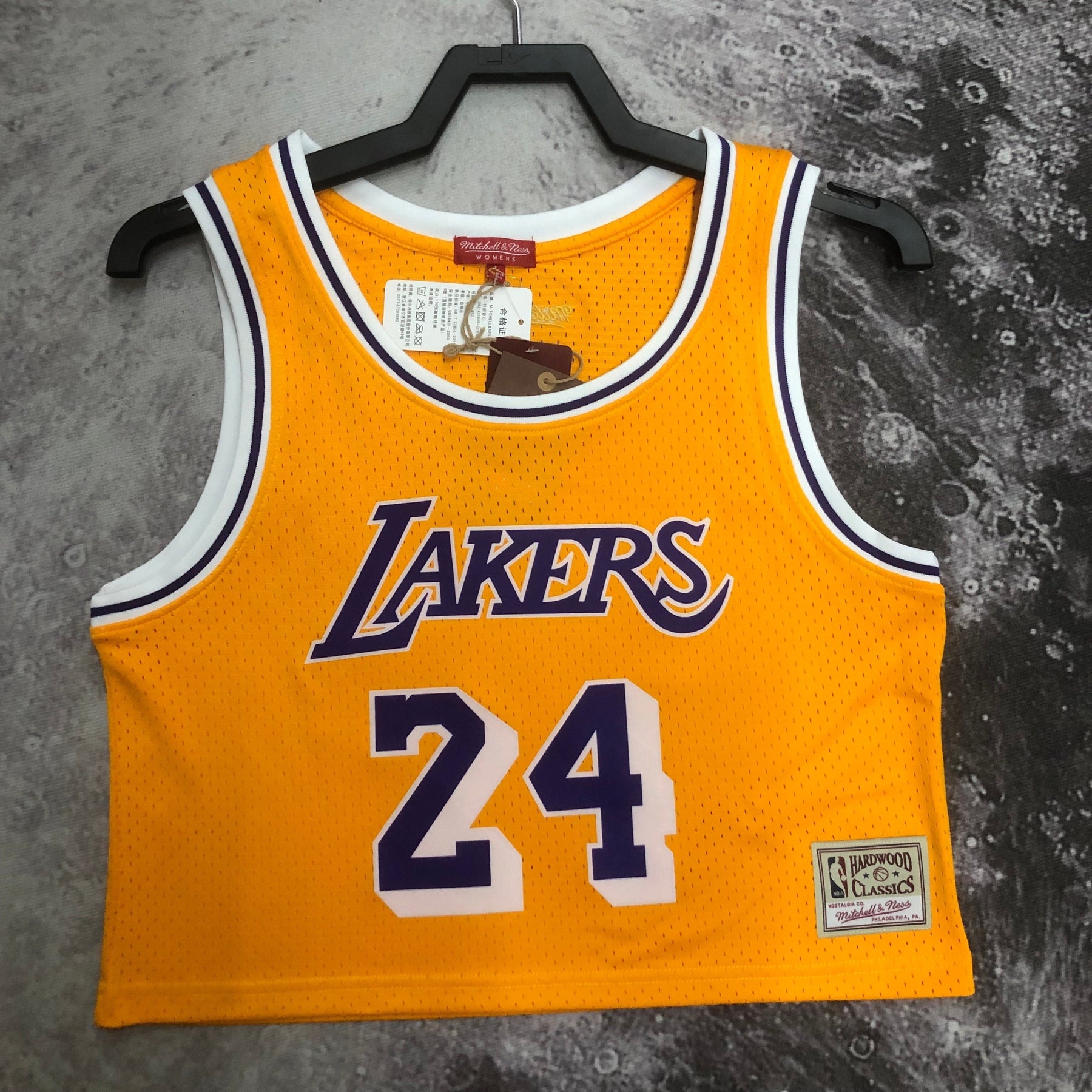Regata Cropped Kobe Bryant Lakers Mitchell & Ness Hardwood Classics