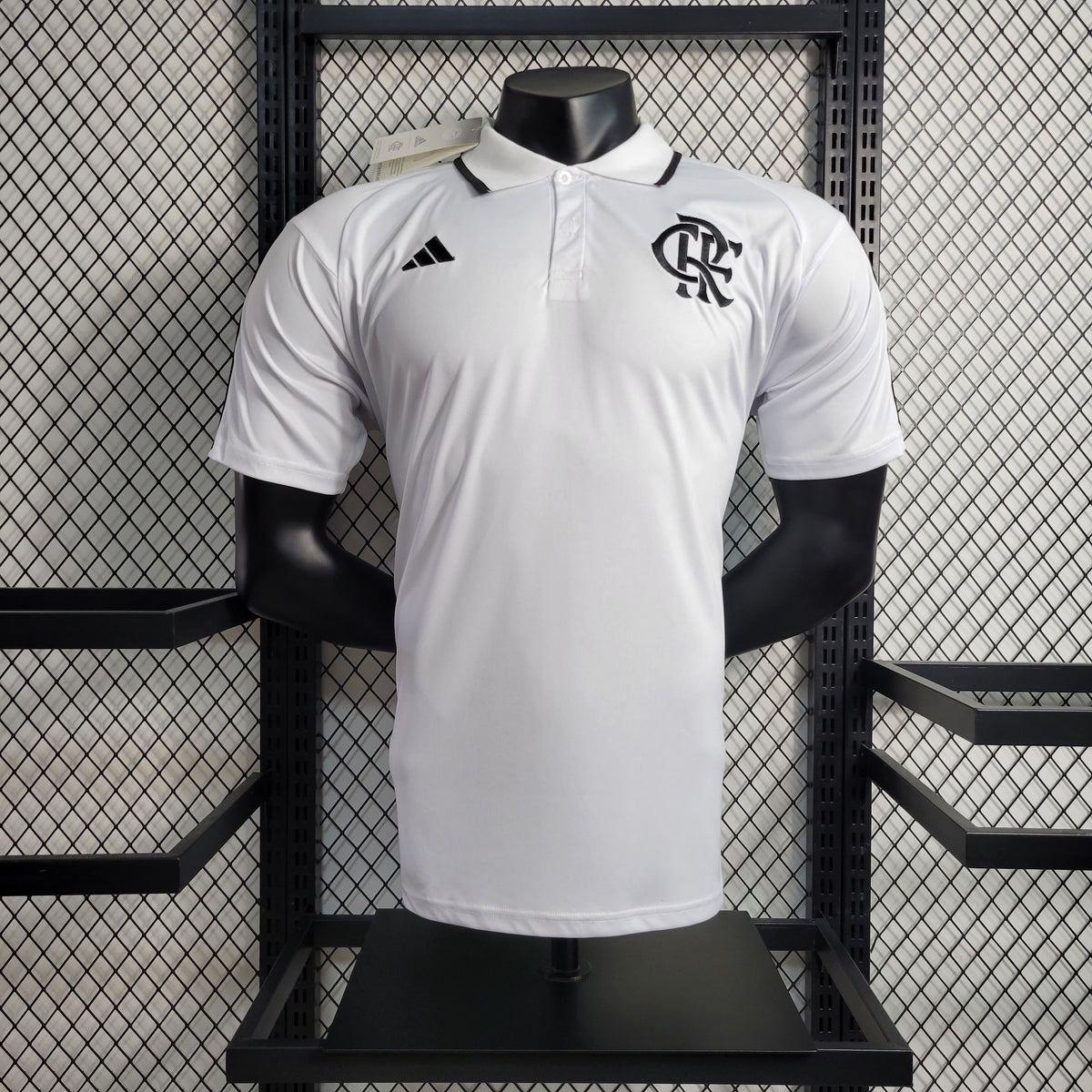 Camisa Flamengo 23/24 Polo - Branca - Adidas - Masculino Jogador