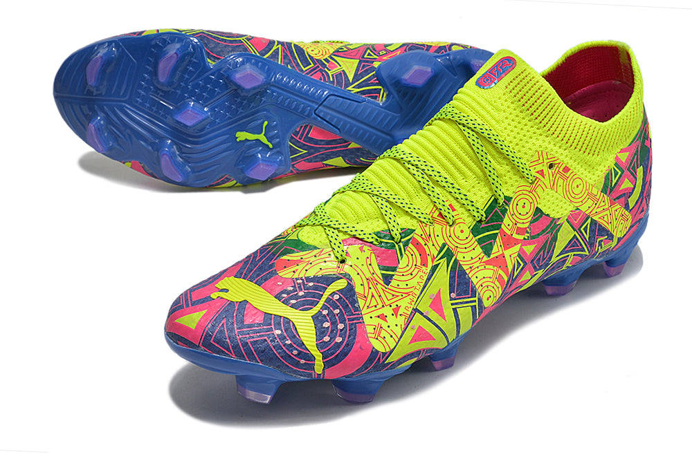 Puma Future Ultimate Energy Campo - Amarelo e Azul