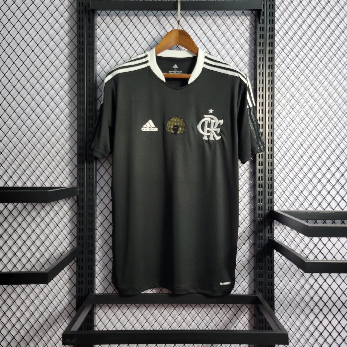 Camisa Flamengo Consciência Negra 21/22 Adidas - Preto