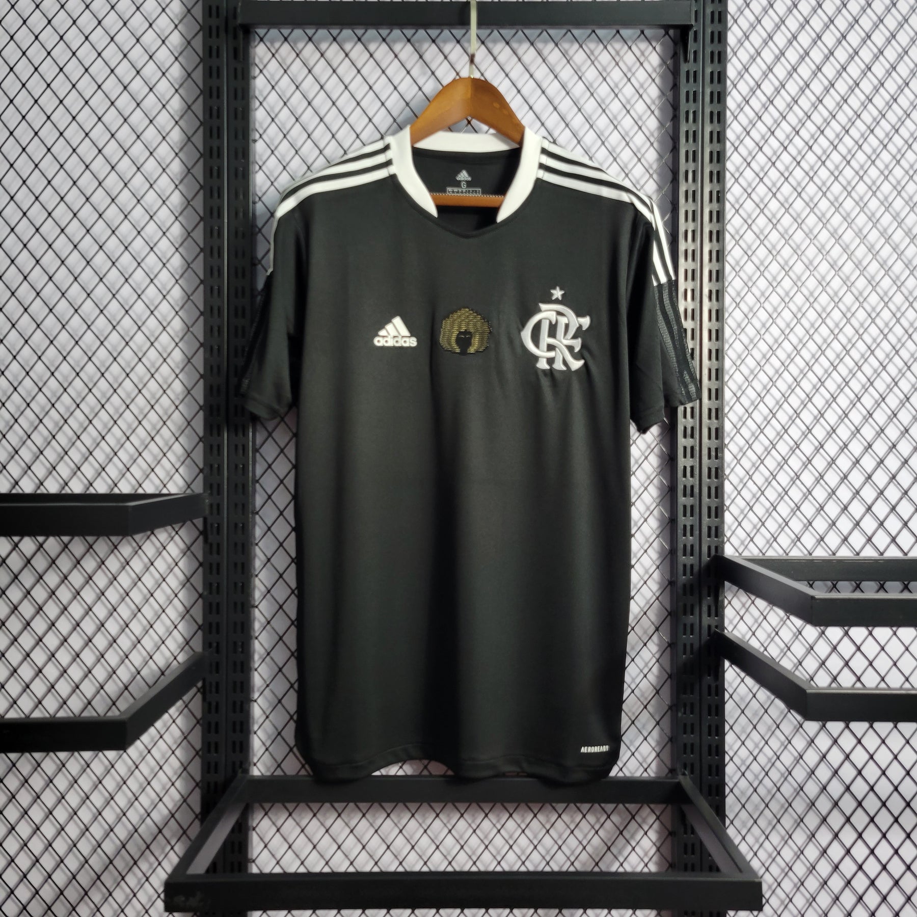 Camisa Flamengo Consciência Negra 21/22 Adidas - Preto