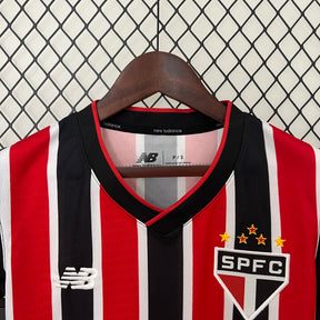 Camisa Feminina São Paulo I 23/24 New balance- Preta e Vermelha