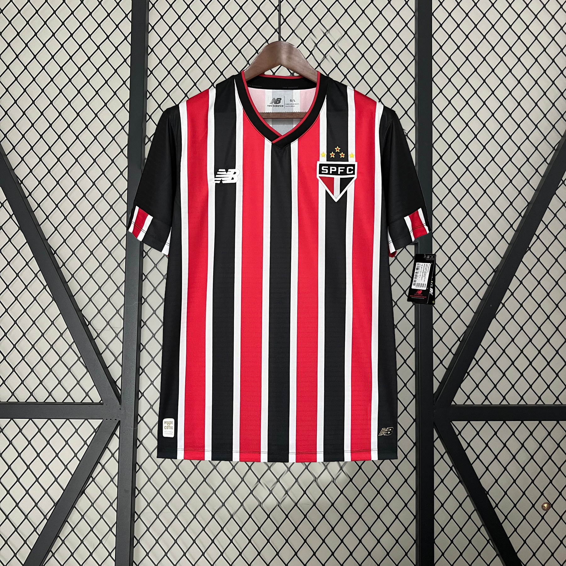 Camisa São Paulo I 24/25 New Balance - Vermelha e preta
