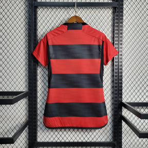 Camisa Feminina Flamengo 23/24 Adidas - Rubro Negro