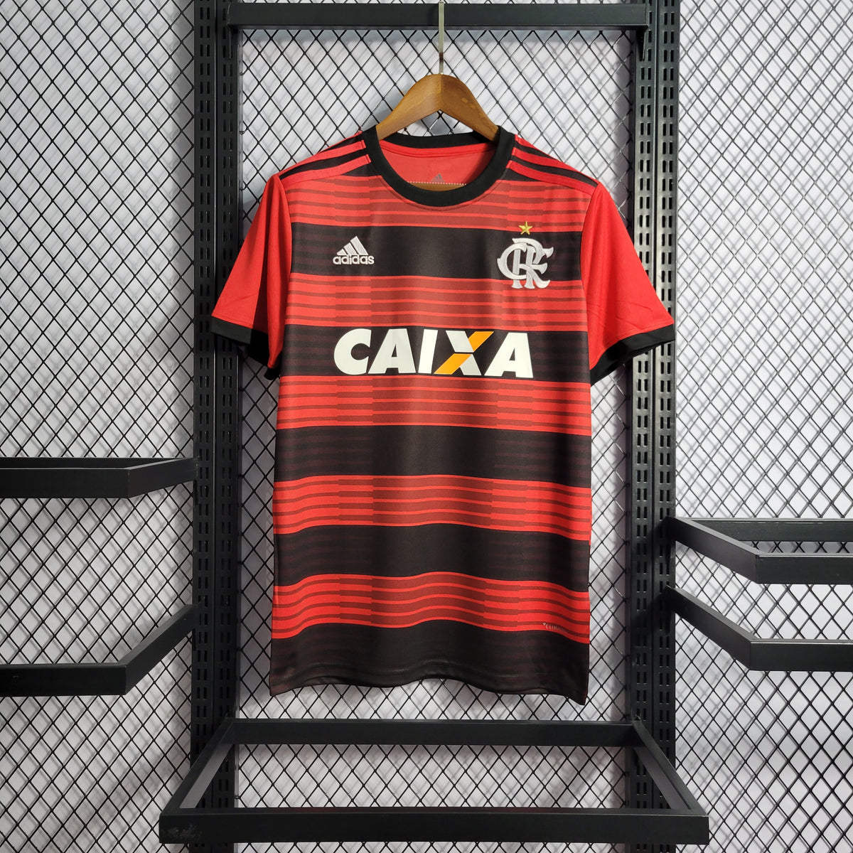 Camisa Flamengo Rêtro 18/19 - Vermelha e Preta - Adidas - Masculino Jogador