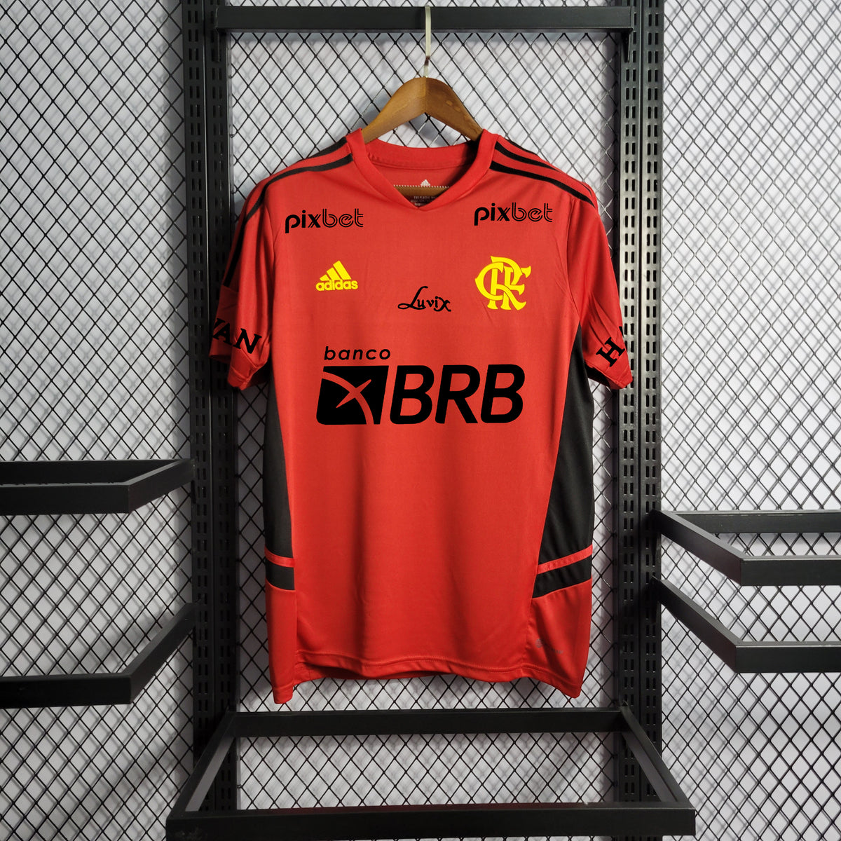 Camisa de Treino Flamengo 22/23 Adidas - Vermelho