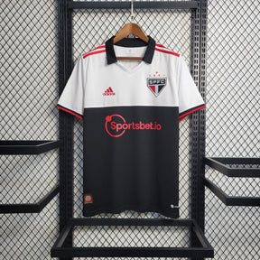 Camisa São Paulo III 22/23 Adidas - Branco e Preto