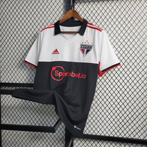 Camisa São Paulo III 22/23 Adidas - Branco e Preto