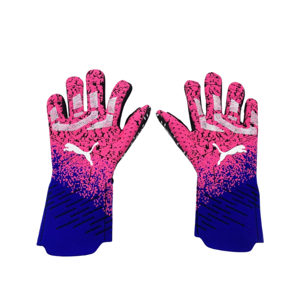 Luva de Goleiro Puma Future Z Rosa e Azul