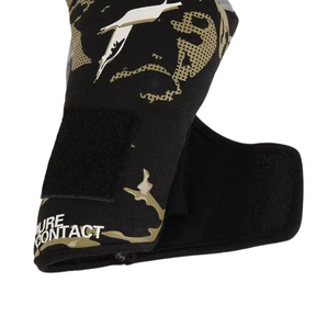 Luva de Goleiro Reusch Preta e Amarela