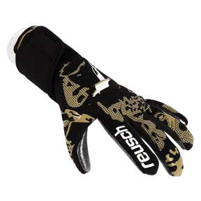 Luva de Goleiro Reusch Preta e Amarela